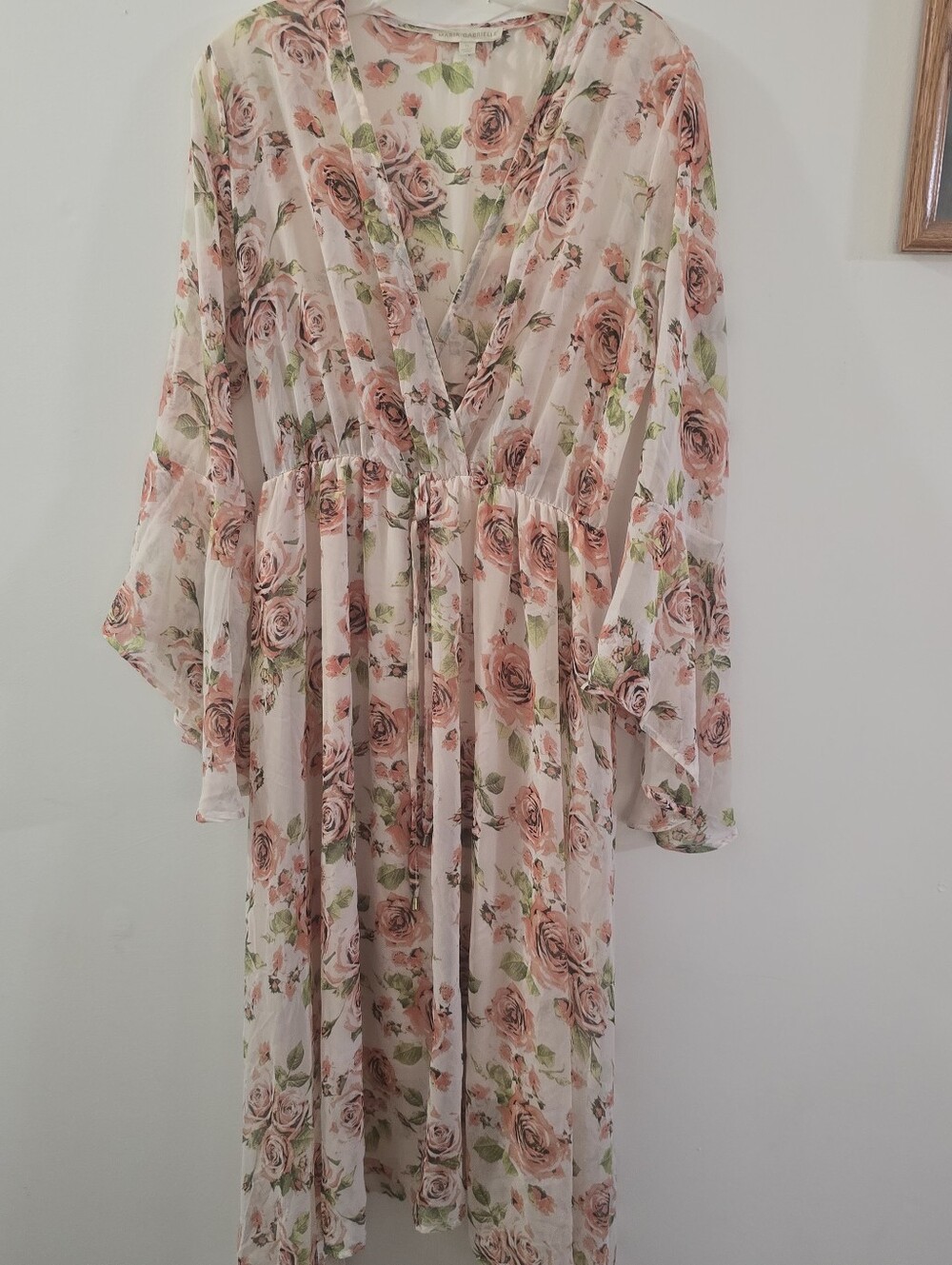 Marie Gabriel Chiffon Maxi Dress Size Xl Tru Too Size Nwot